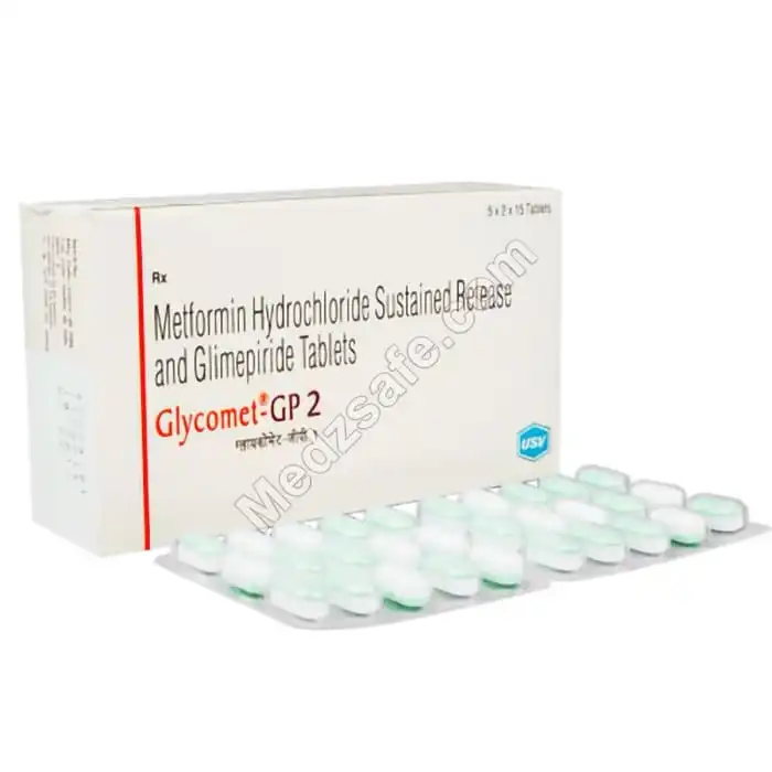 Glycomet GP 2 Tablet (Metformin/Glimepiride)