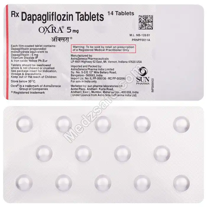 Oxra 5 mg (Dapagliflozin)