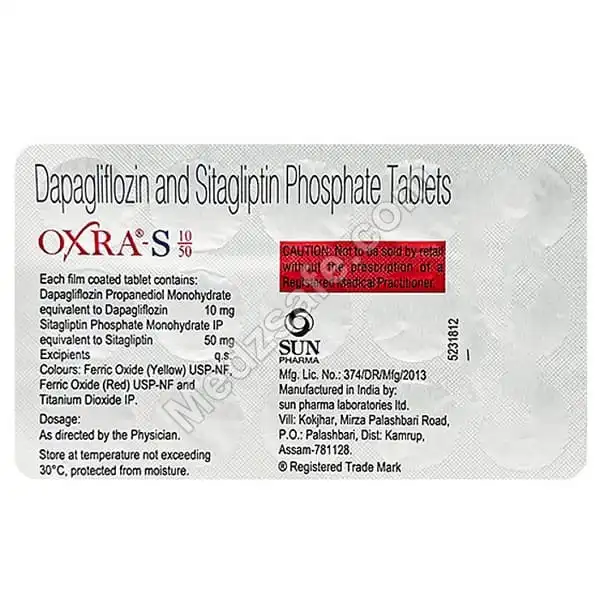 Oxra-S 5/50 Mg (Dapagliflozin/Sitagliptin)