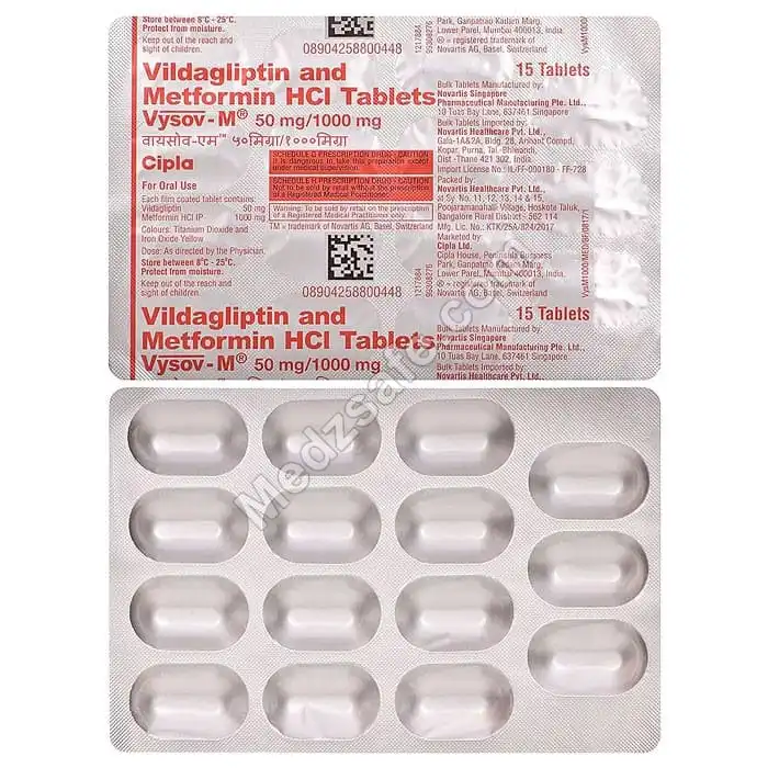 Vysov-M 50/1000 Mg (Vildagliptin/Metformin)